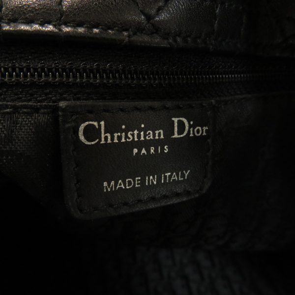 15427034 7 Christian Dior Shoulder Bag Lambskin Black