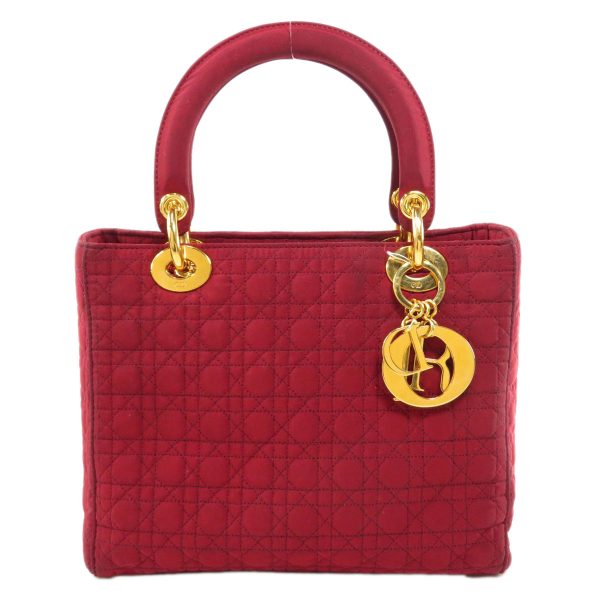 15701136 1 Christian Dior Handbag Nylon Material Red