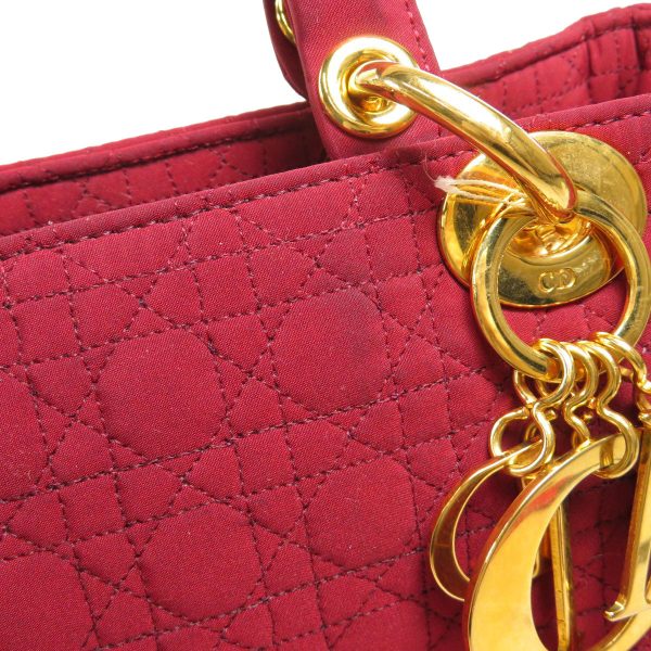 15701136 8 Christian Dior Handbag Nylon Material Red