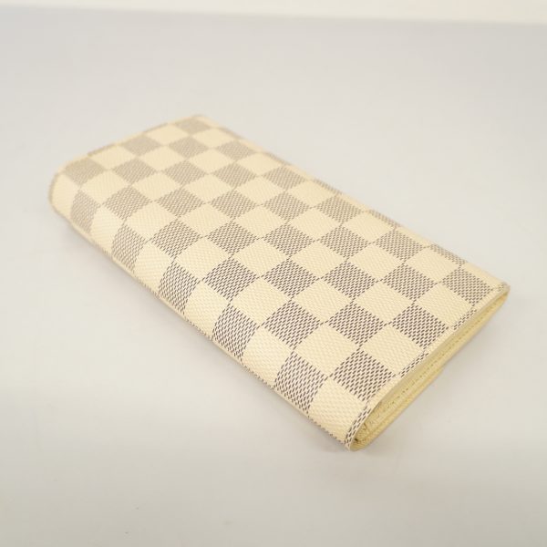 1625780 1993 9 Louis Vuitton Damier Azur Portefeuille Bi fold Long Wallet