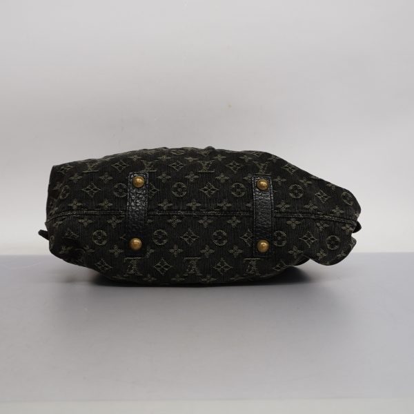 1629115 1993 3 Louis Vuitton Monogram Denim Neo Cabby MM Shoulder Bag Black