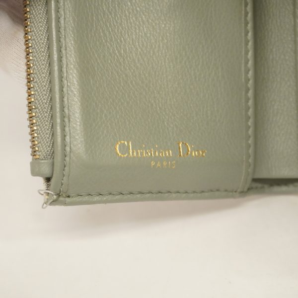 1633162 1993 4 Christian Dior Trotter Saddle Flap Canvas Trifold Wallet