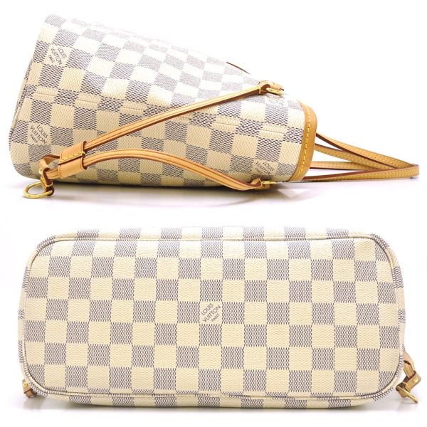 2 Louis Vuitton Damier Azur Neverfull PM Tote Bag