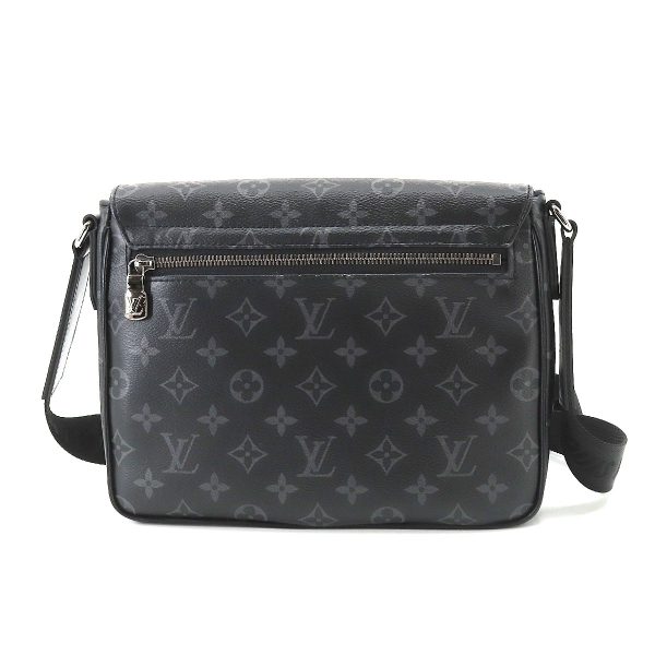 2 Louis Vuitton Monogram Eclipse District PM Shoulder Bag Black