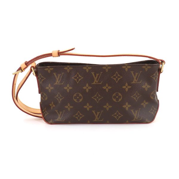 2 Louis Vuitton Monogram Trotter Shoulder Bag Brown