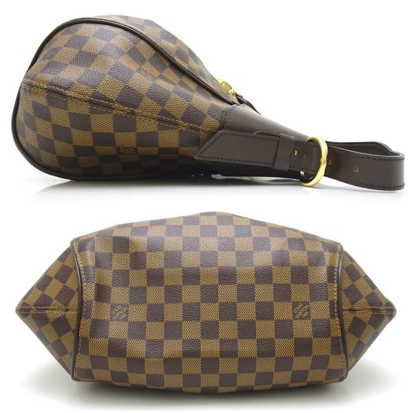 2 Louis Vuitton Damier Sistina MM Ebene Shoulder Bag Brown