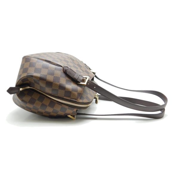 2 Louis Vuitton Damier Belem MM Ebene Shoulder Tote Brown