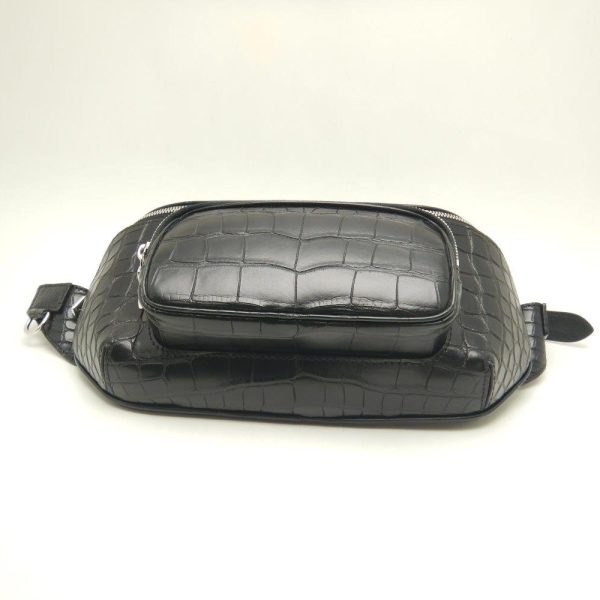 2 Louis Vuitton Bum Bag Crocodile Noir Black