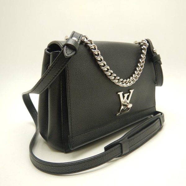 2 Louis Vuitton Lock Me 2 BB Calf Noir 2WAY Bag