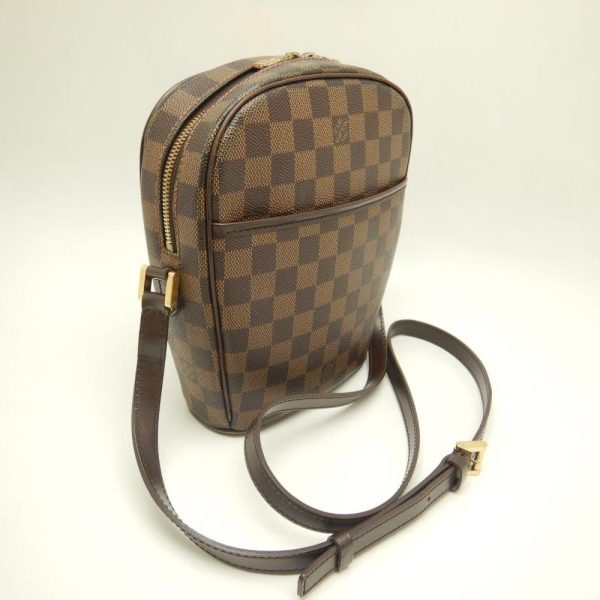 2 Louis Vuitton Damier Ipanema PM Ebene Shoulder Bag Brown