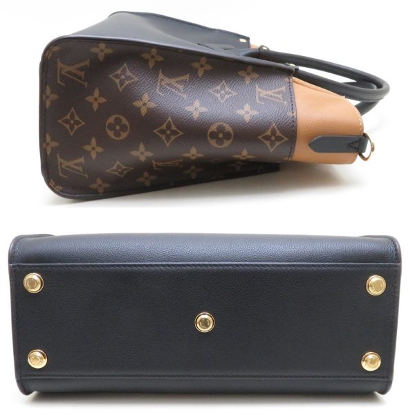 2 Louis Vuitton On My Side MM Calf Monogram Noir Tote Bag