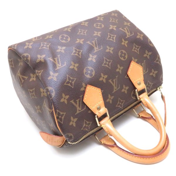 2 Louis Vuitton Monogram Speedy 25 Brown Boston Bag