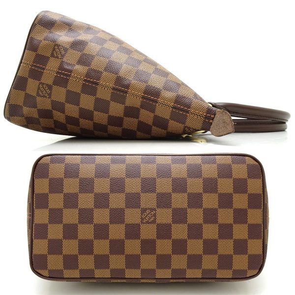 2 Louis Vuitton Damier Saleya PM Ebene Tote Bag Brown