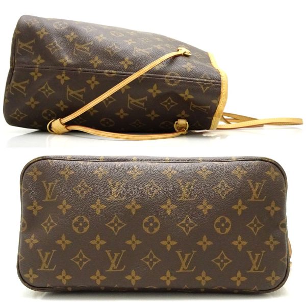 2 Louis Vuitton Monogram Neverfull MM Brown Tote Bag