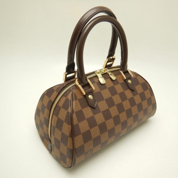 2 Louis Vuitton Damier Rivera Mini Ebene Handbag Brown