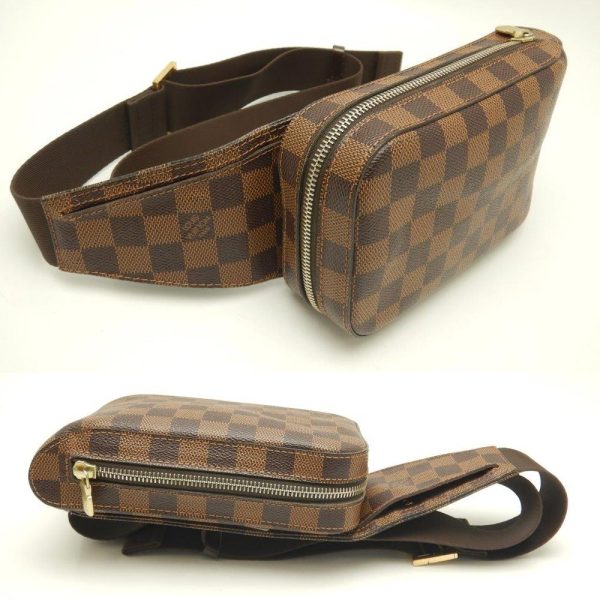 2 Louis Vuitton Damier Jeronimos Ebene Body Bag Brown