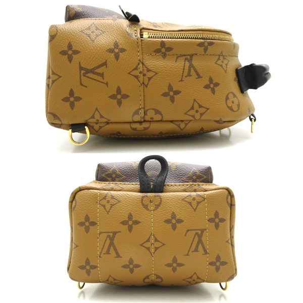 2 Louis Vuitton Monogram Reverse Palm Springs Mini Backpack