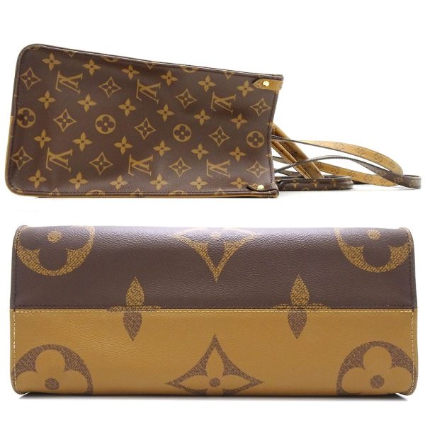 2 Louis Vuitton Monogram Giant Reverse On The Go MM Brown