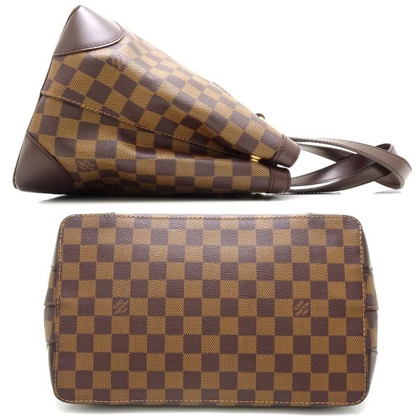 2 Louis Vuitton Damier Hampstead PM Tote Bag Ebene Brown