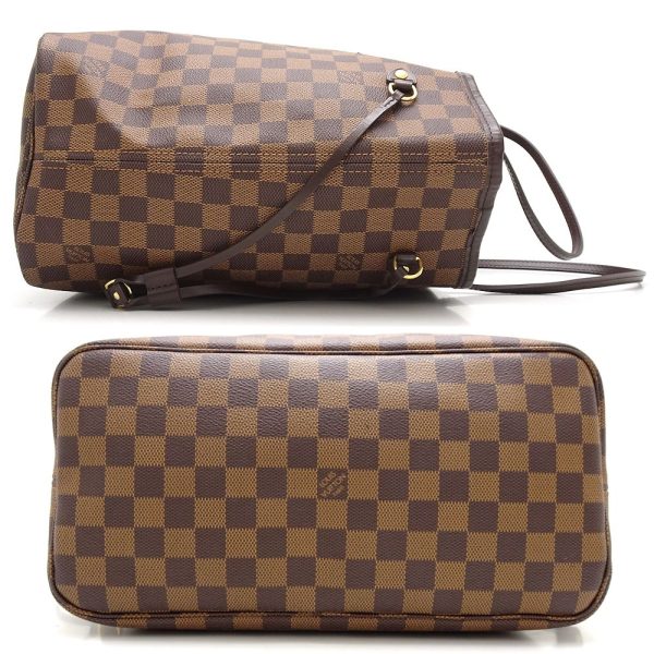 2 Louis Vuitton Damier Neverfull MM Tote Bag Ebene