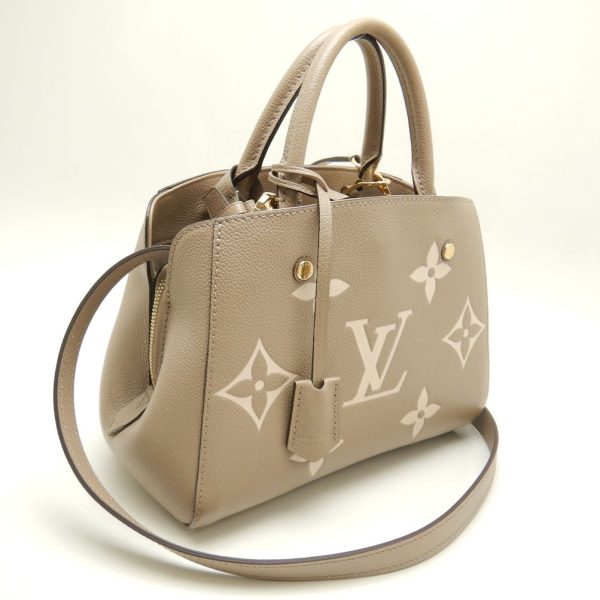 2 Louis Vuitton Montaigne BB Handbag Tourtrell Creme