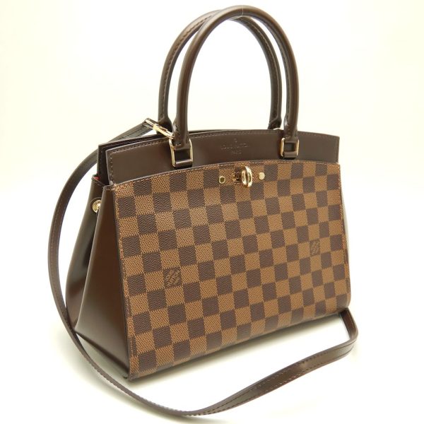 2 Louis Vuitton Damier Rivoli BB Handbag Brown