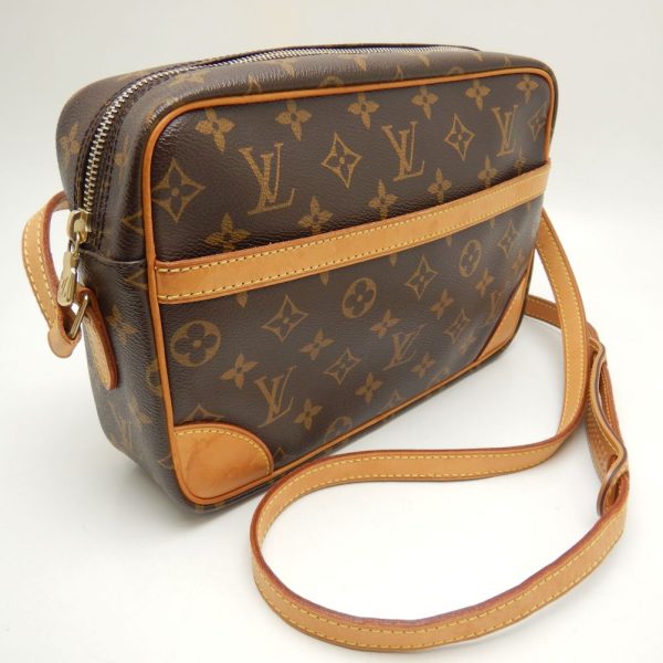 2 Louis Vuitton Monogram Crossbody Shoulder Bag Brown