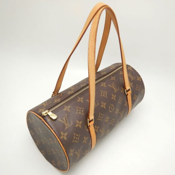 2 Louis Vuitton Monogram Papillon Handbag Brown