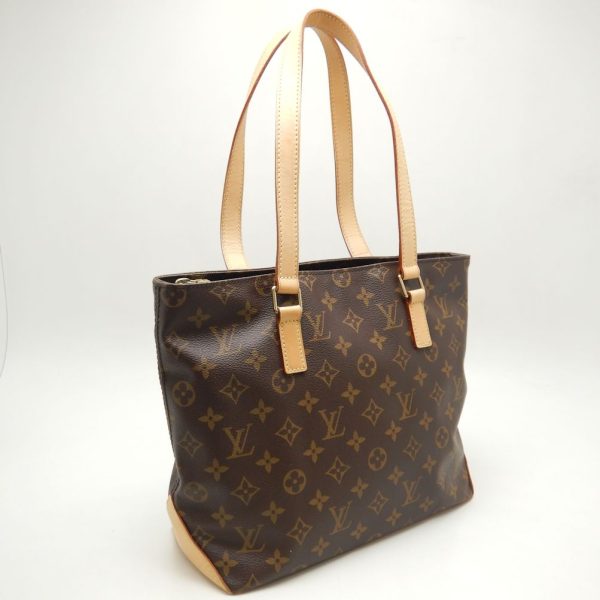 2 Louis Vuitton Monogram Cover Piano Tote Bag Brown