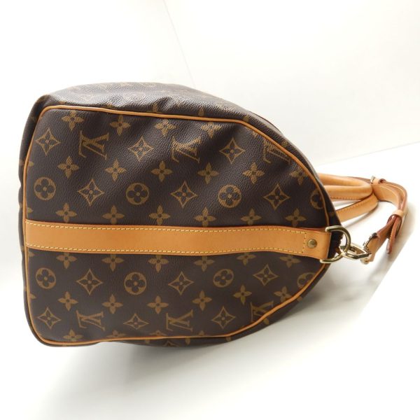 2 Louis Vuitton Monogram Keepall Bandouliere 50 Boston Bag Brown