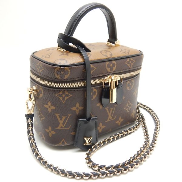 2 Louis Vuitton Vanity PM Handbag Monogram Reverse Brown