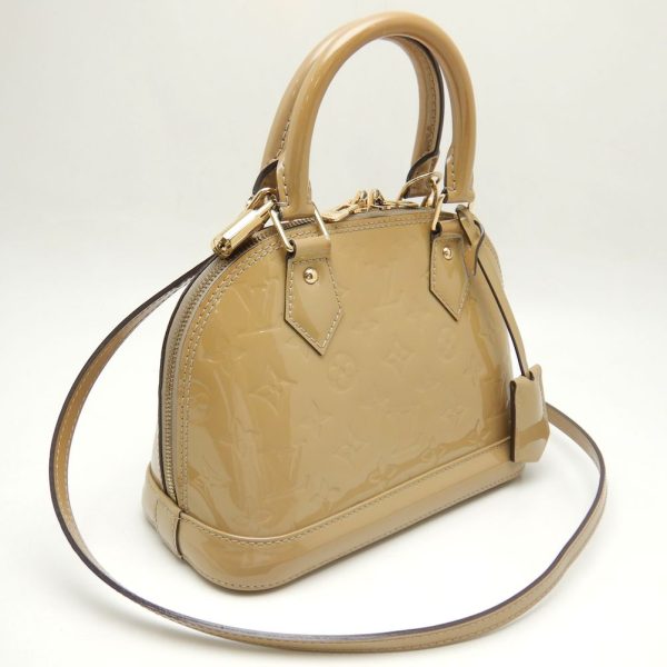 2 Louis Vuitton Vernis Alma BB Handbag 2WAY Dune