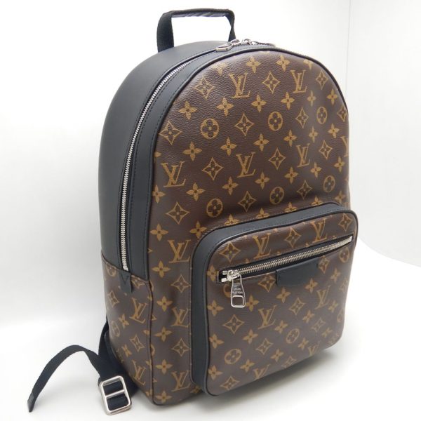 2 Louis Vuitton Josh Rucksack Backpack Monogram Macassar Brown Black