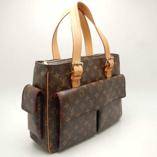 2 Louis Vuitton Monogram Multiple Cite Tote Bag Brown