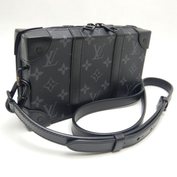 2 Louis Vuitton Soft Trunk Wallet Shoulder Bag Monogram Eclipse Black