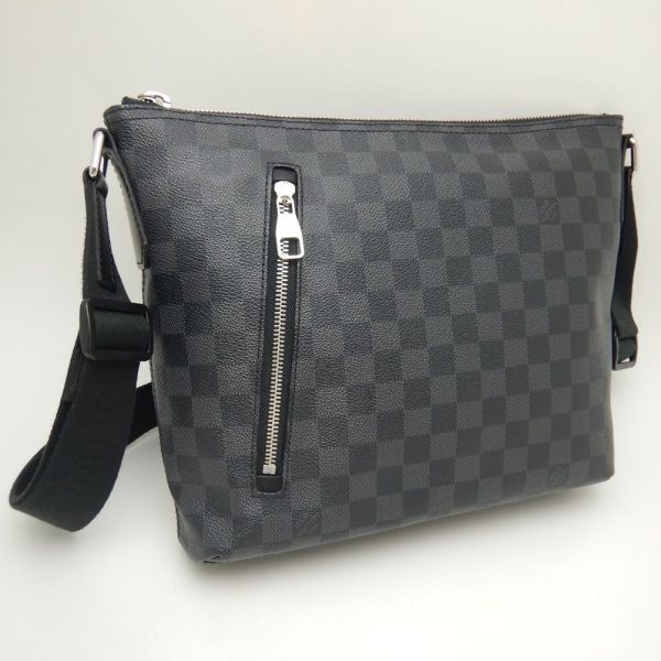 2 Louis Vuitton Damier Graphite Mick PM Shoulder Bag Black