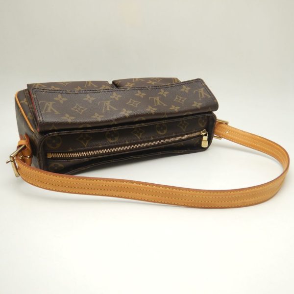 2 Louis Vuitton Monogram Viva Cite MM Shoulder Bag Brown