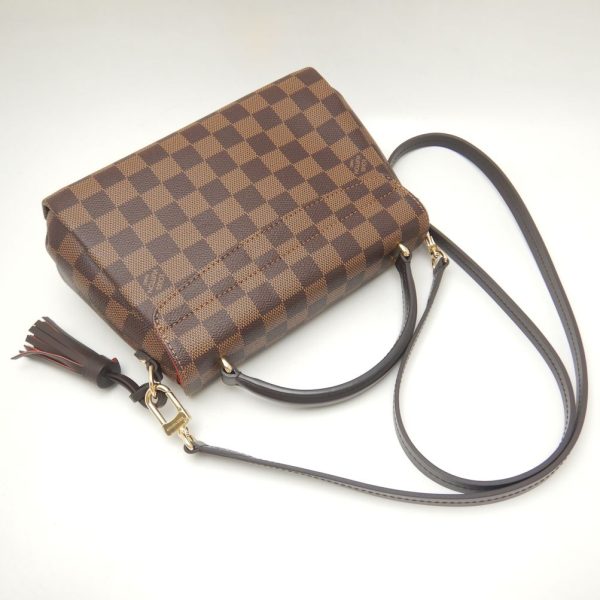 2 Louis Vuitton Damier Croisette Handbag Ebene