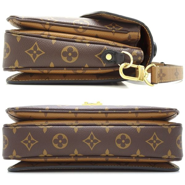 2 Louis Vuitton Pochette Metis MM 2Way Bag Monogram Reverse Brown