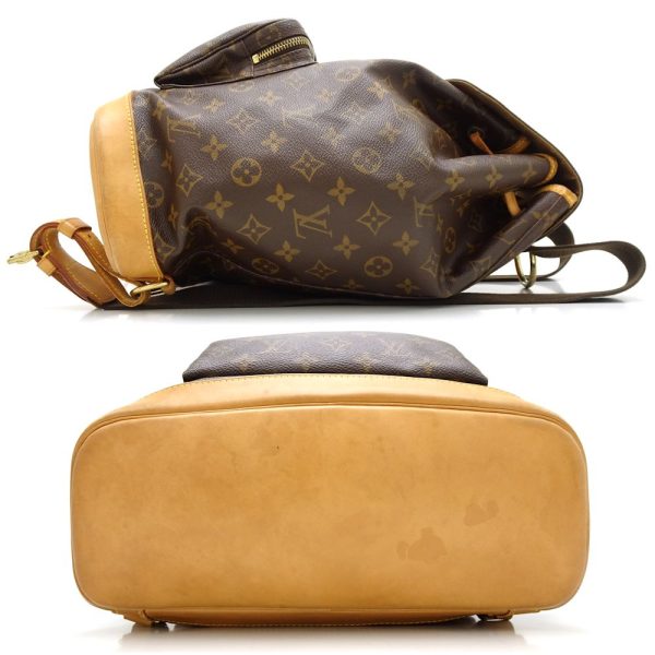 2 Louis Vuitton Monogram Montsouris GM Backpack Brown