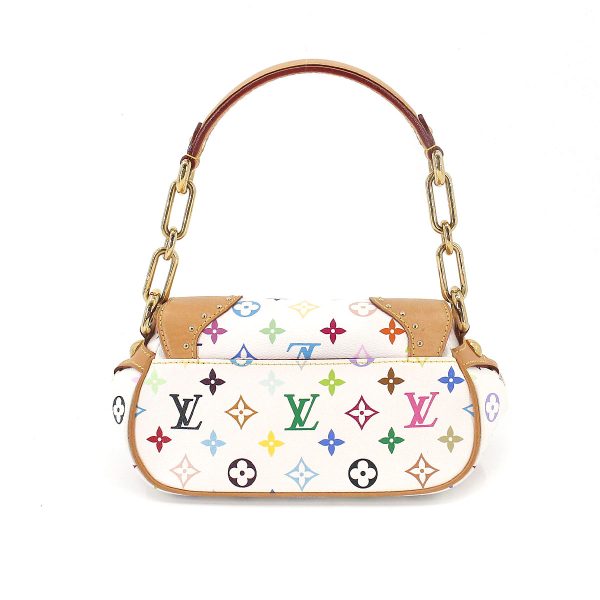 2 Louis Vuitton Monogram Multicolor Marilyn Hand Bag Leather Bronze White