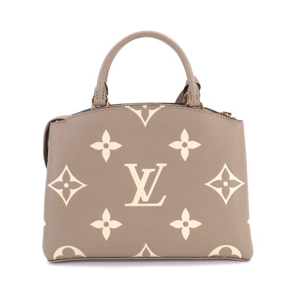 2 Louis Vuitton Bicolor Emplant Petit Palais PM Shoulder Bag Leather Tourtiere