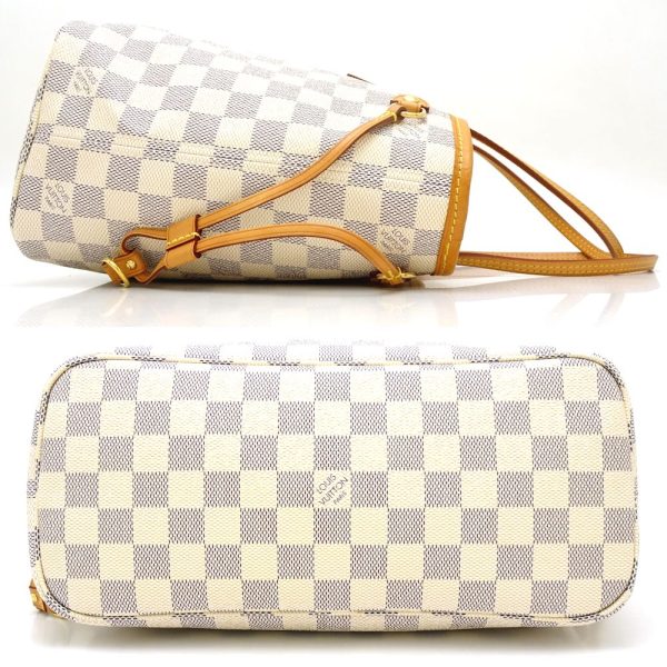 2 Louis Vuitton Damier Azur Neverfull PM Tote Bag