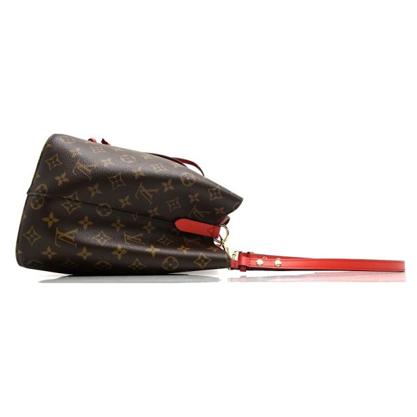 2 Louis Vuitton NeoNoe Monogram Coquelicot Shoulder Bag Red