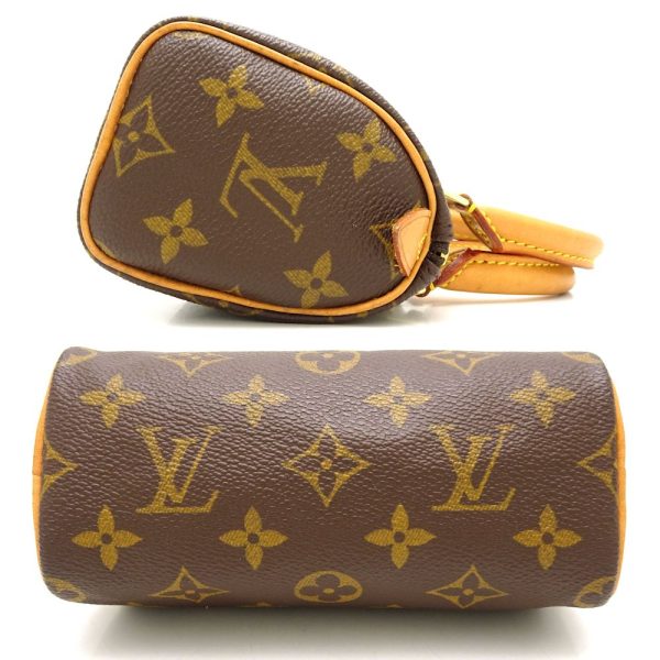 2 Louis Vuitton Monogram Mini Speedy Handbag Brown