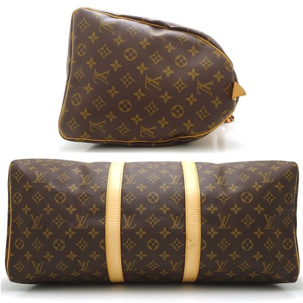 2 Louis Vuitton Monogram Keepall 50 Boston Bag Brown