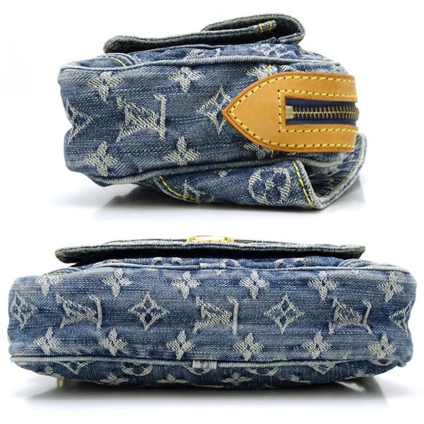 2 Louis Vuitton Monogram Denim Bum Bag Body Bag Blue