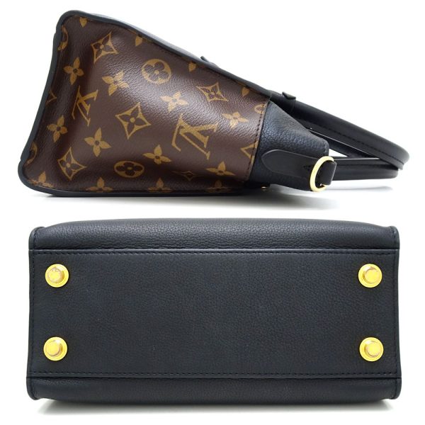 2 Louis Vuitton Monogram On My Side PM 2Way Bag Noir Brown Black