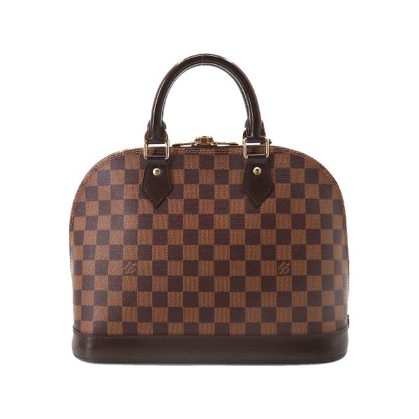 2 Louis Vuitton Damier Alma PM Hand Bag Ebene Brown