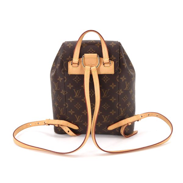 2 Louis Vuitton Monogram Montsouris Backpack Rucksack Brown Rfid Gold Hardware